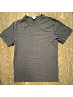 Sunspel NWOT Mens Classic T-Shirt Small Gray Melange 100% Cotton Made in England